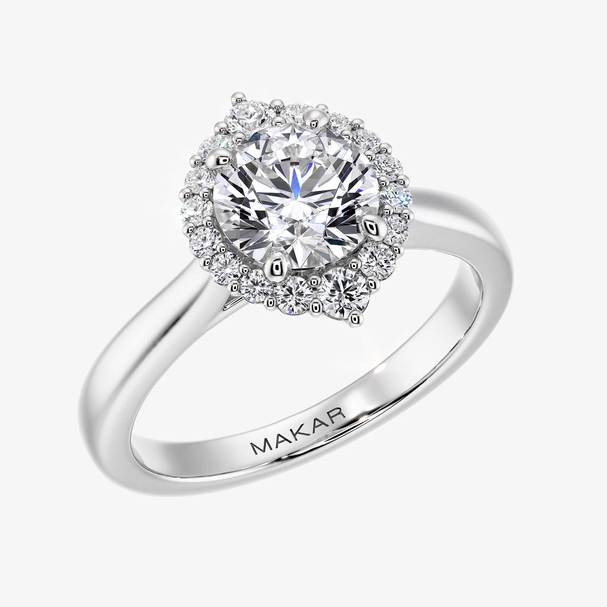 Lily With 0.31-Carat Round Shape Diamond